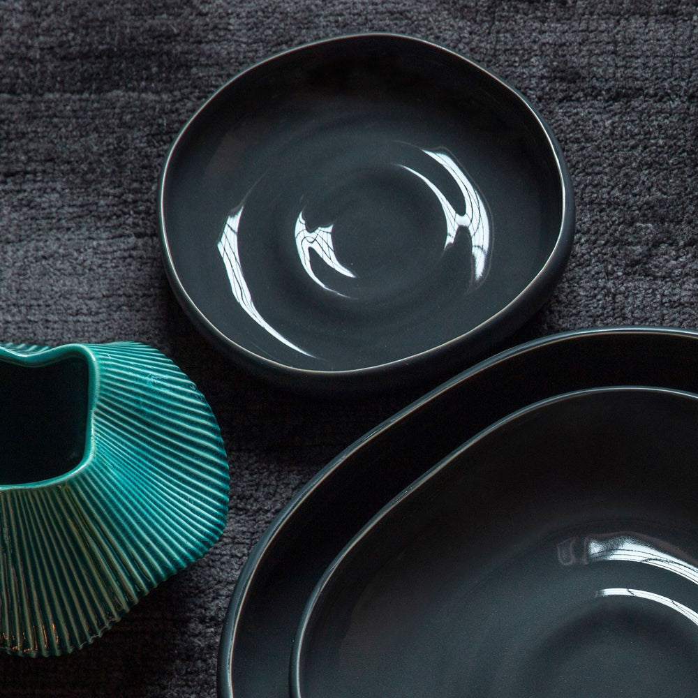 Product photograph of Gallery Interiors Segawa Charcoal Bowl Medium from Olivia's.