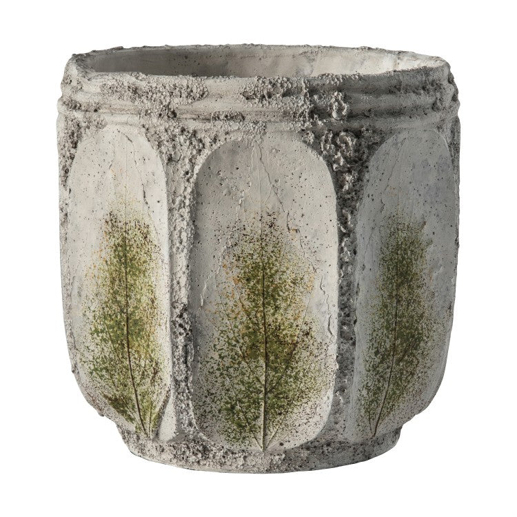 Product photograph of Gallery Interiors Borela Rustic Green Pot Large from Olivia's.