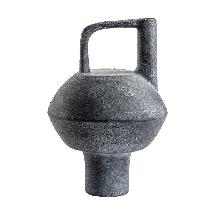 Product photograph of Olivia S Inca Vase In Grey from Olivia's
