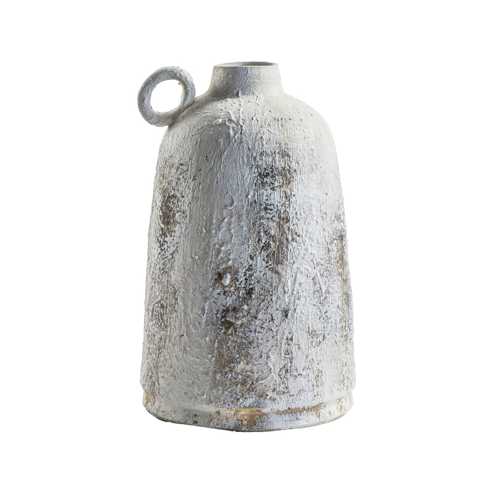 Product photograph of Gallery Interiors Mori Bottle Whitestone Vase Large from Olivia's.