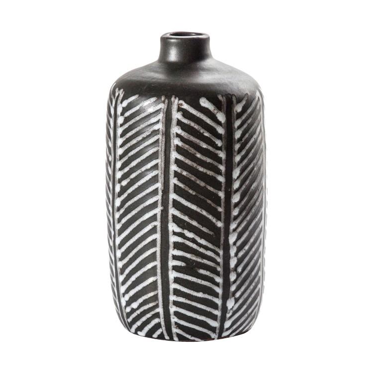 Product photograph of Gallery Interiors Curillo Black Vase Outlet from Olivia's