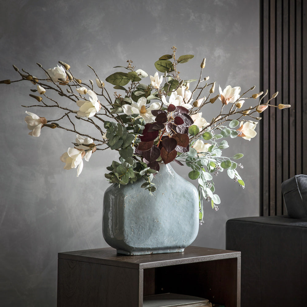 Product photograph of Gallery Interiors 11 Bloom Magnolia Spray In White from Olivia's.