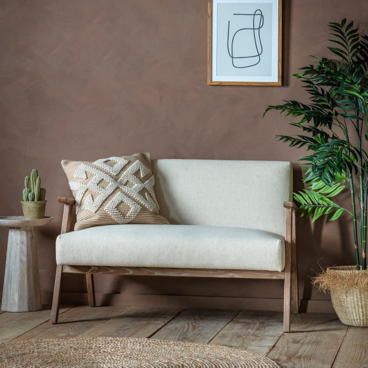 Product photograph of Gallery Interiors Neyland 2 Seater Natural Sofa from Olivia's