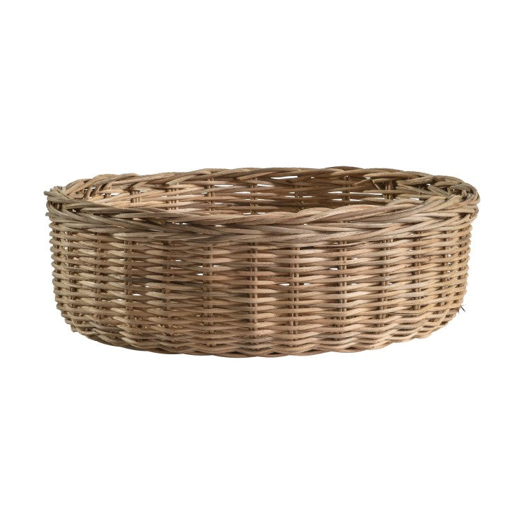 Product photograph of Gallery Interiors Dahra Brown Round Basket from Olivia's