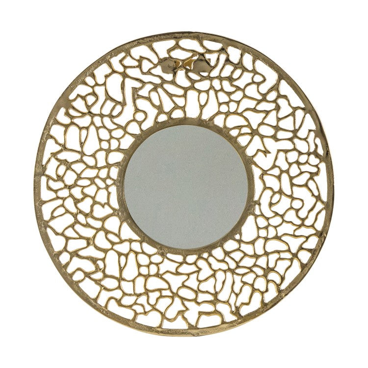 Gallery Interiors Verdant Gold Wall Mirror Small