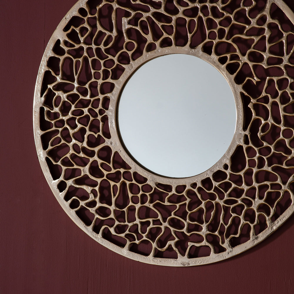 Product photograph of Gallery Interiors Verdant Gold Wall Mirror Small from Olivia's.