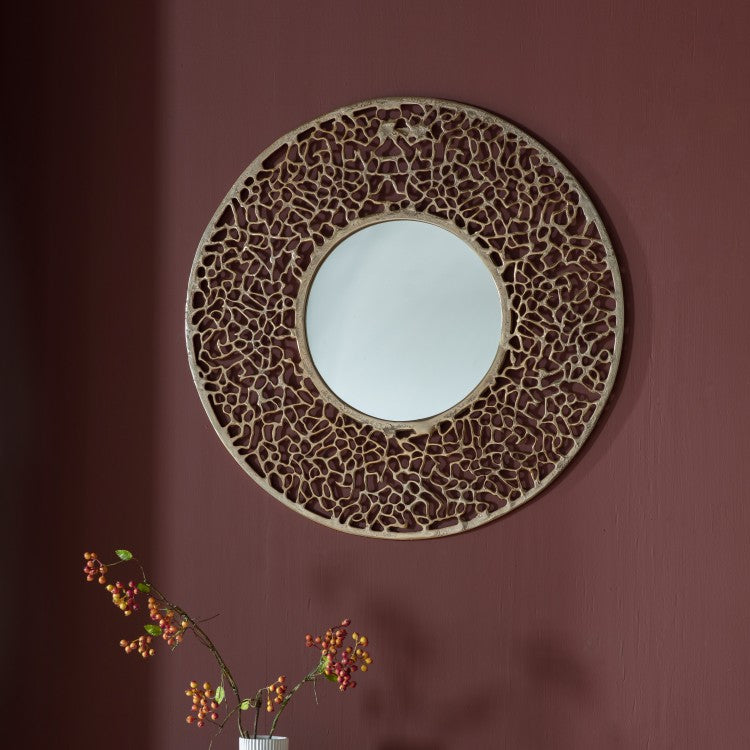 Product photograph of Gallery Interiors Verdant Gold Wall Mirror Large from Olivia's.