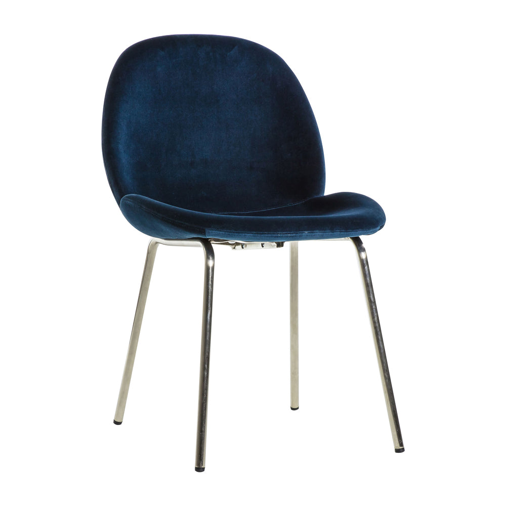 Product photograph of Gallery Interiors Set Of 2 Flanagan Velvet Dining Chairs In Petrol Blue from Olivia's.