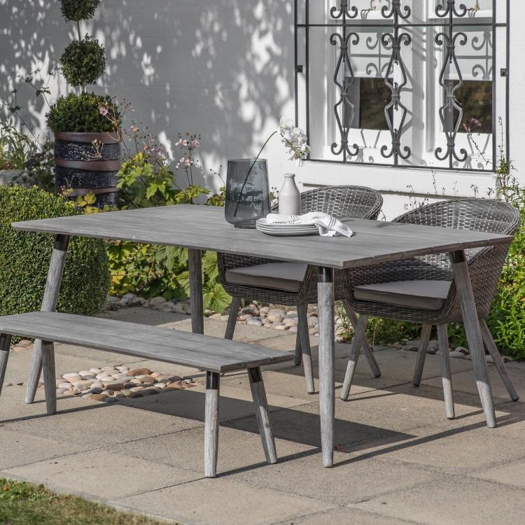 Stock Due Mid June Gallery Direct Geneva Outdoor Dining Table Outlet