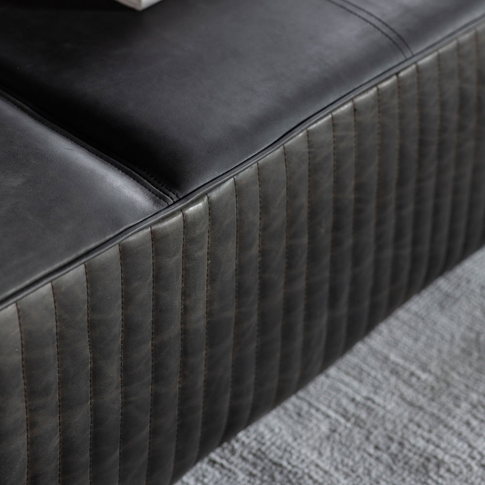 Product photograph of Gallery Interiors Barham Slab Black Coffee Table from Olivia's.