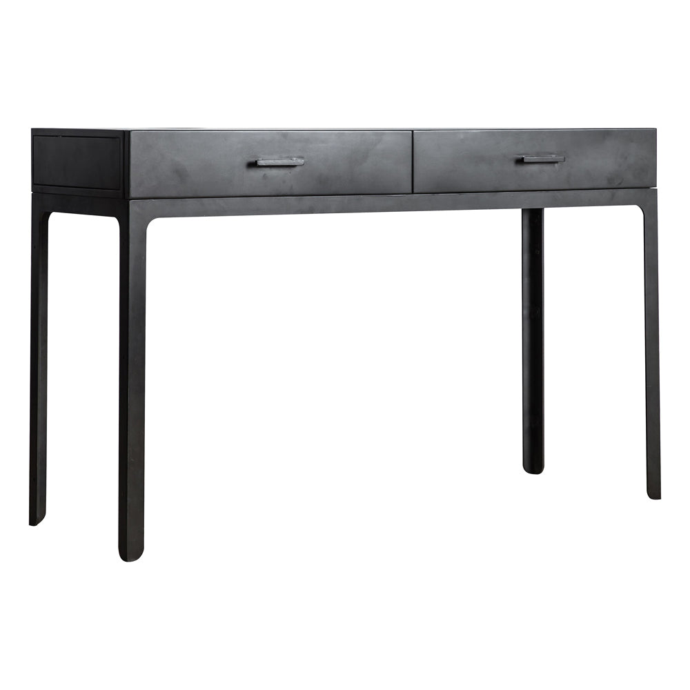 Product photograph of Gallery Interiors Ottinge 2 Drawer Desk In Grey from Olivia's.