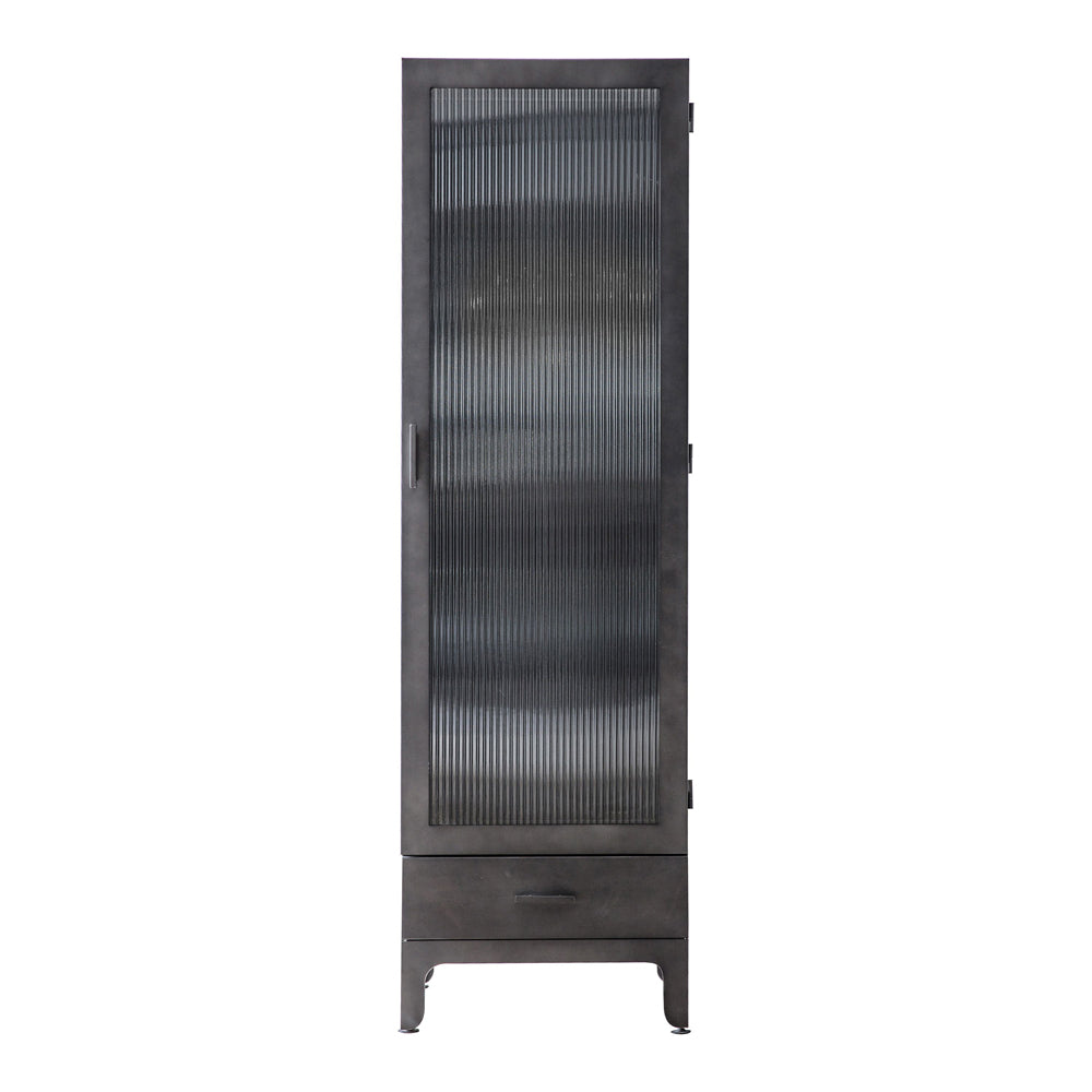 Product photograph of Gallery Interiors Rye 1 Drawer 1 Door Display Unit from Olivia's.