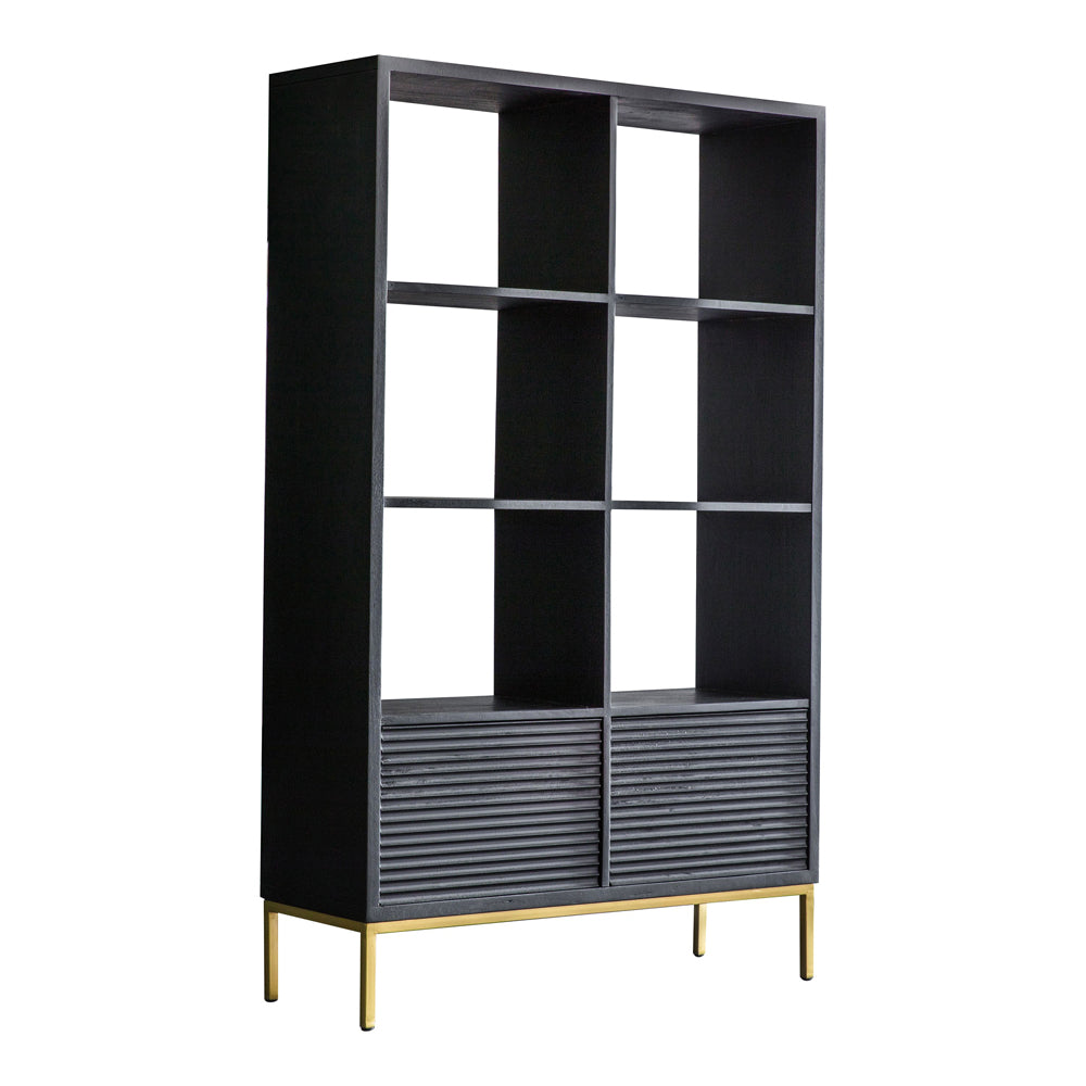 Product photograph of Gallery Interiors Ripple 2 Door Open Display Unit from Olivia's