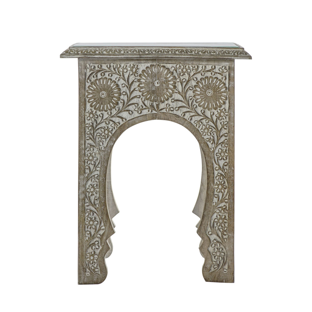 Product photograph of Gallery Interiors Mumbai Square Side Table from Olivia's.