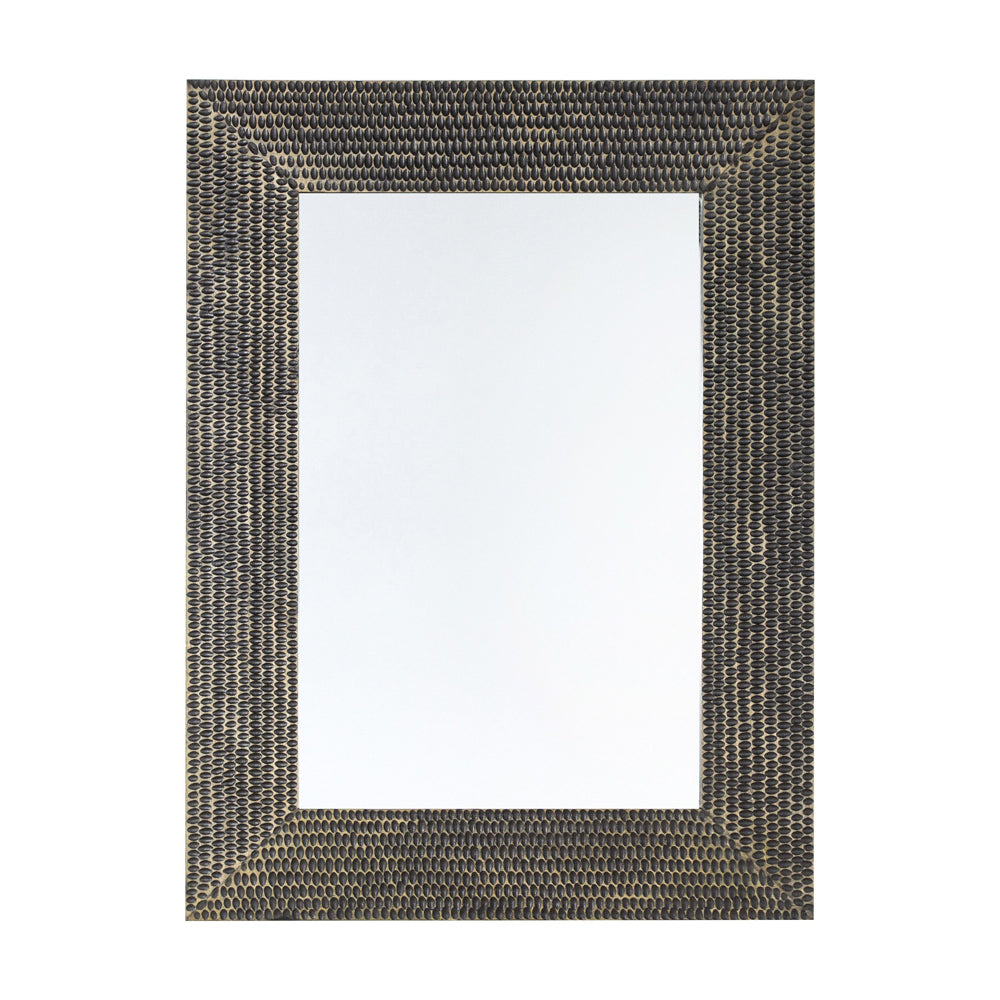 Product photograph of Gallery Interiors Akola Black Wall Mirror Small from Olivia's.