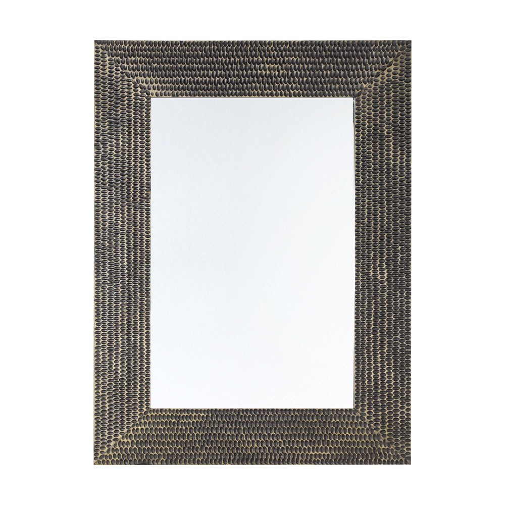 Product photograph of Gallery Interiors Akola Black Wall Mirror Large from Olivia's.