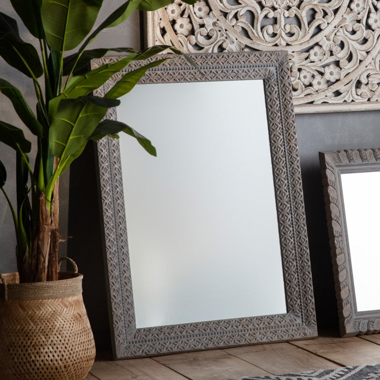 Gallery Direct Korba Grey Wall Mirror