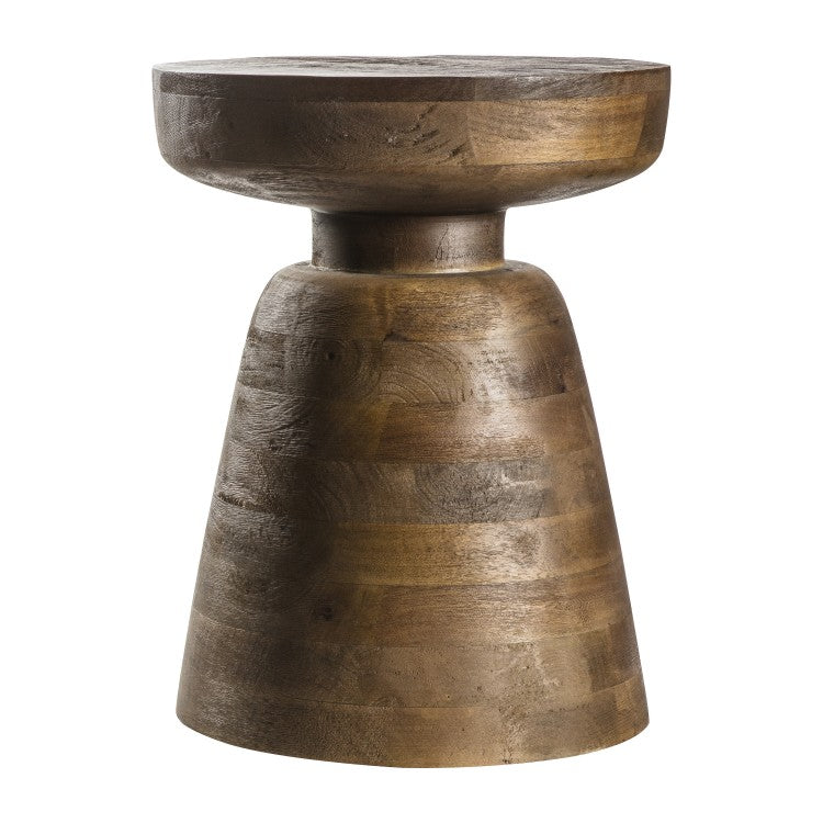 Product photograph of Gallery Interiors Milstead Antique Brown Side Table from Olivia's