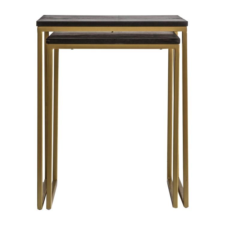 Gallery Direct Adisham Black Nest Of Tables Outlet