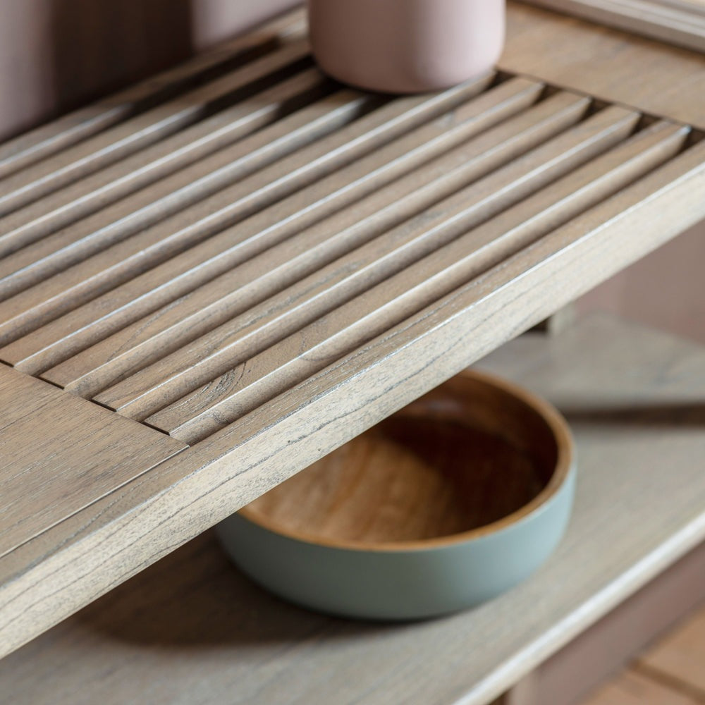 Product photograph of Gallery Interiors Kyoto Brown Console Table from Olivia's.