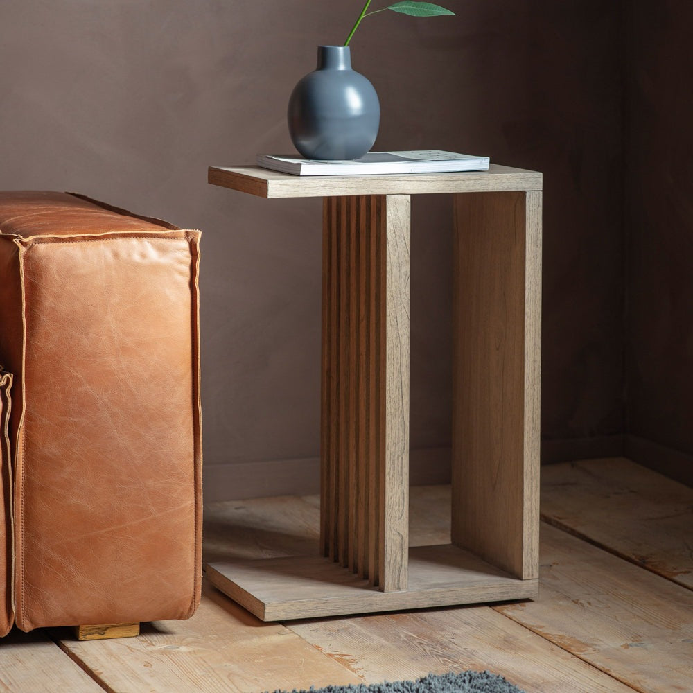 Product photograph of Gallery Interiors Kyoto Brown Side Table from Olivia's.