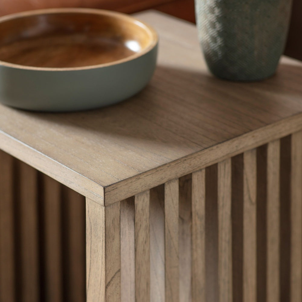 Product photograph of Gallery Interiors Kyoto Brown Side Table from Olivia's.