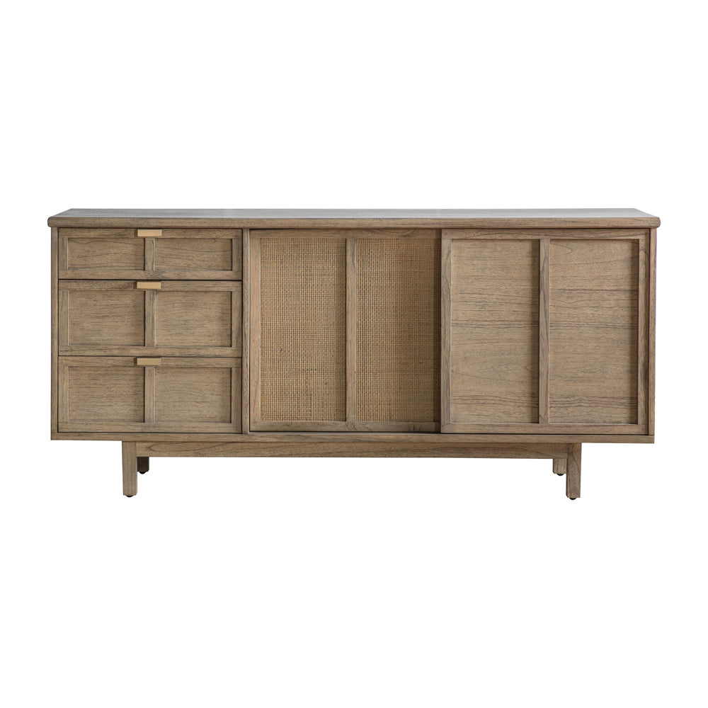 Product photograph of Gallery Interiors Kyoto 3 Drawer 2 Door Sideboard from Olivia's.