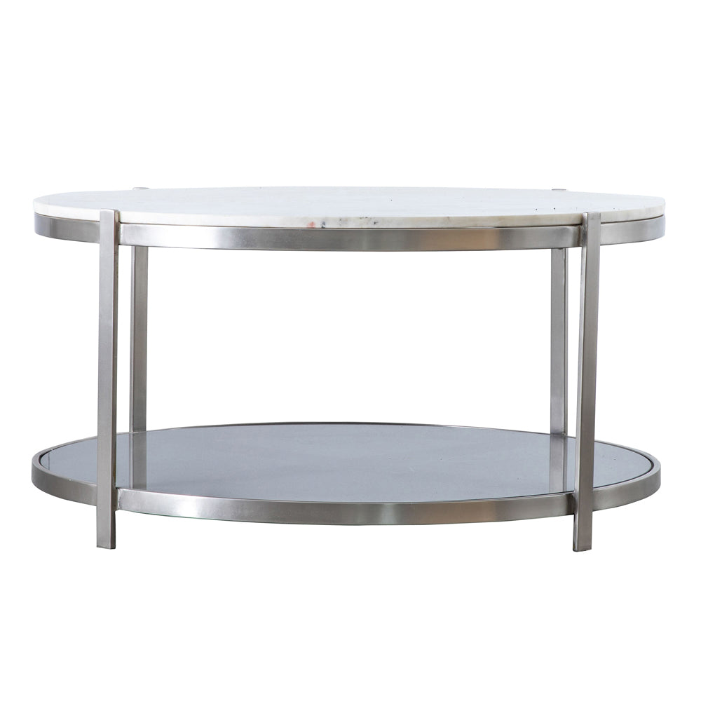 Product photograph of Gallery Interiors Watchet Silver Coffee Table from Olivia's