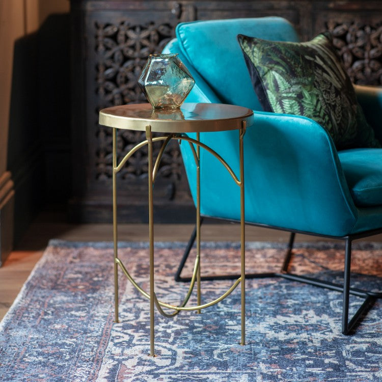 Gallery Direct Limerick Brass Side Table