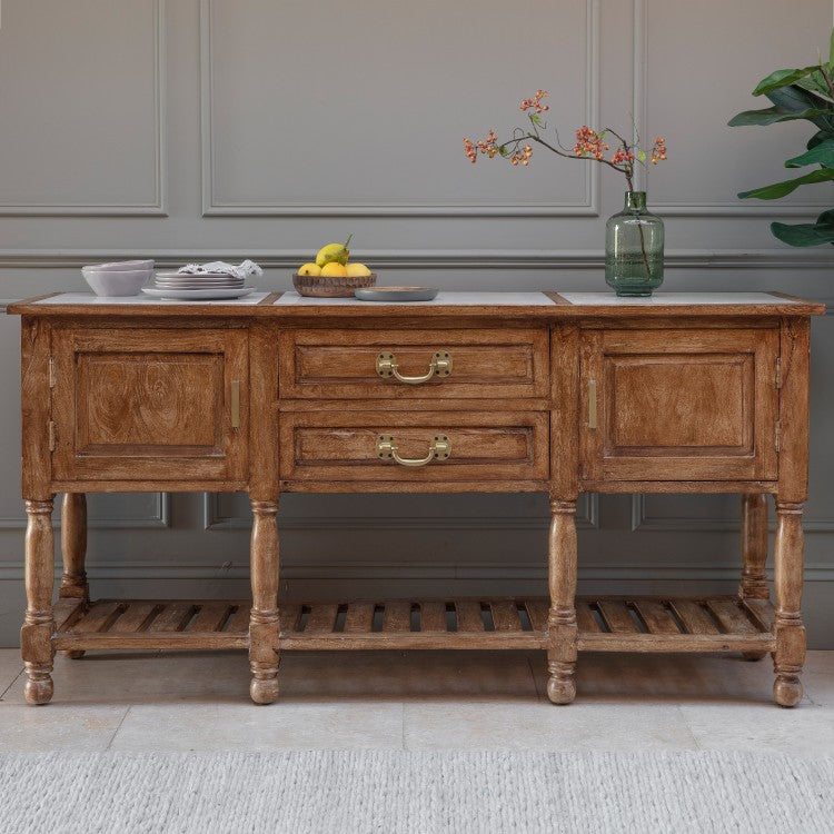 Product photograph of Gallery Interiors Chigwell 2 Drawer 2 Door Sideboard from Olivia's