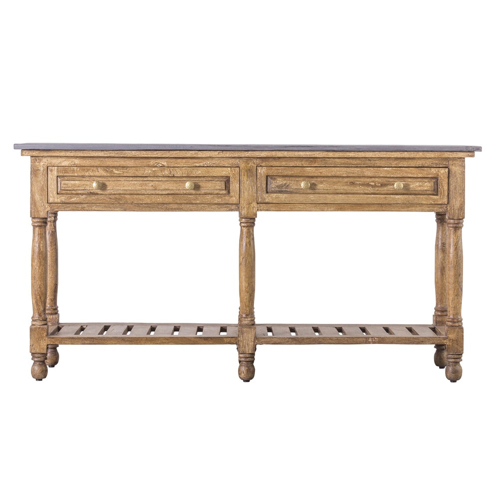 Product photograph of Gallery Interiors Chigwell 2 Drawer Console Table from Olivia's.