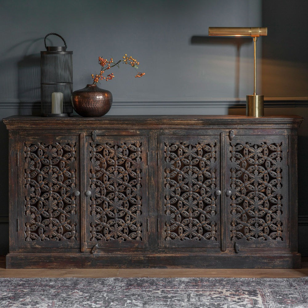 Product photograph of Gallery Interiors Balotra 4 Door Sideboard from Olivia's.