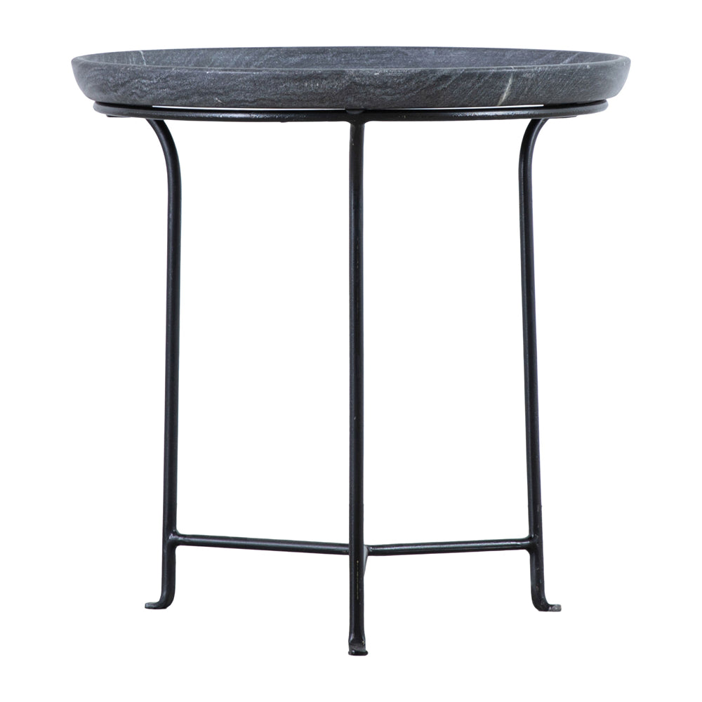 Product photograph of Gallery Interiors Marden Side Table In Black from Olivia's.