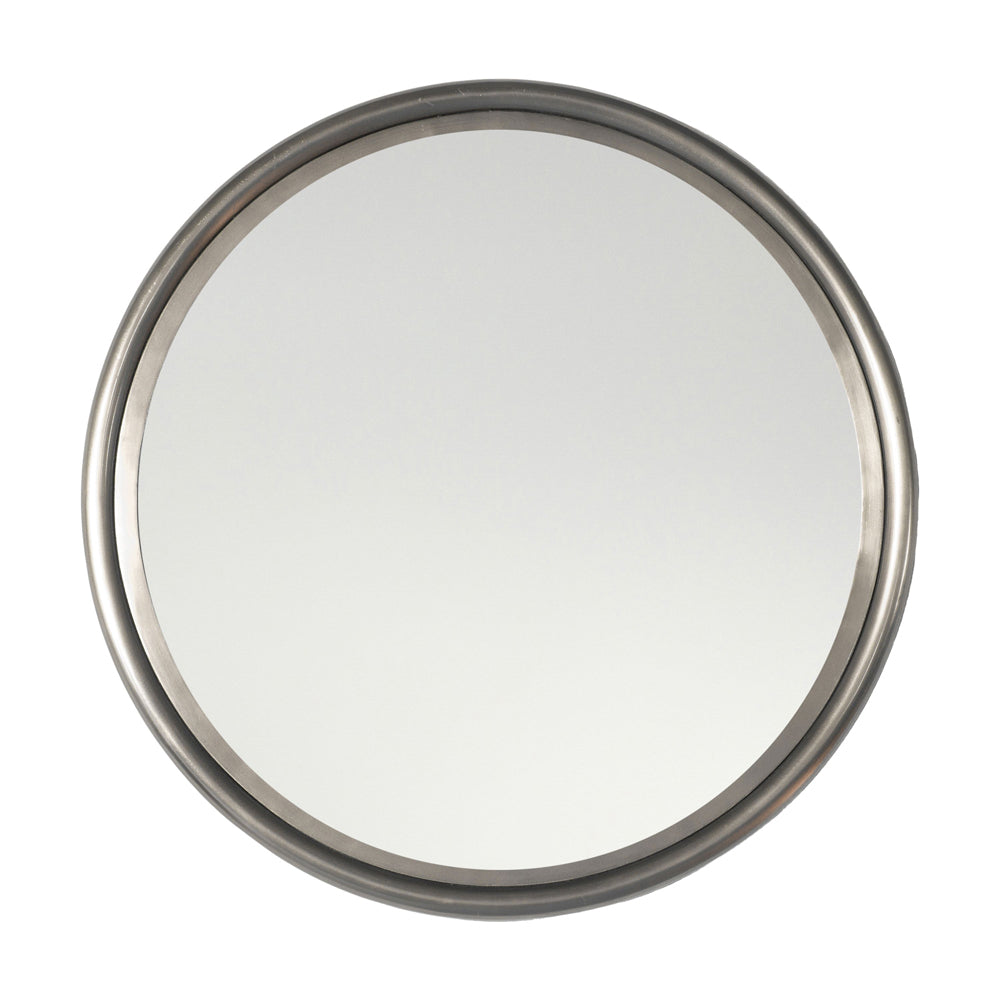 Product photograph of Gallery Interiors Eindhoven Zinc Wall Mirror Large from Olivia's.