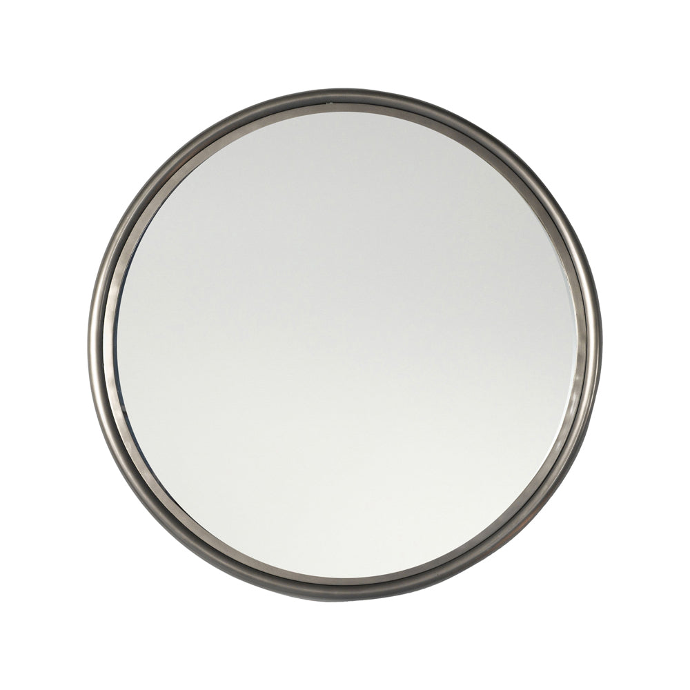 Product photograph of Gallery Interiors Eindhoven Zinc Wall Mirror Small from Olivia's.