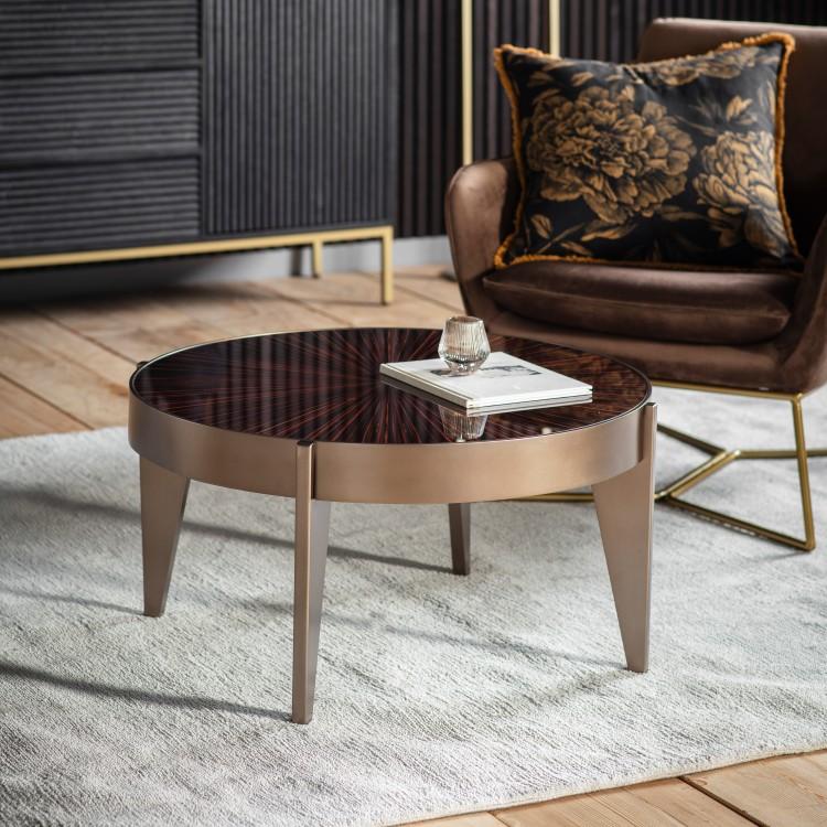 Product photograph of Gallery Interiors Mitcham Brown Coffee Table Outlet from Olivia's