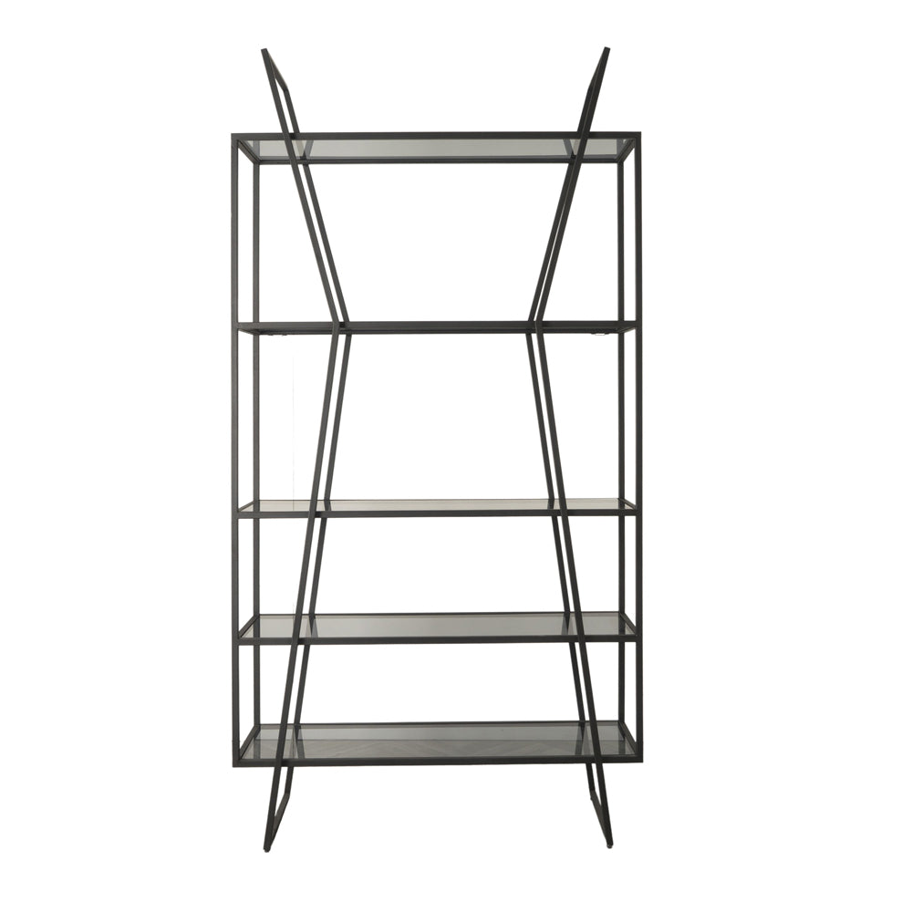 Product photograph of Gallery Interiors Putney Open Display Unit In Black Small from Olivia's
