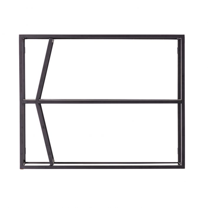 Product photograph of Gallery Interiors Putney Shelf Unit In Black from Olivia's.