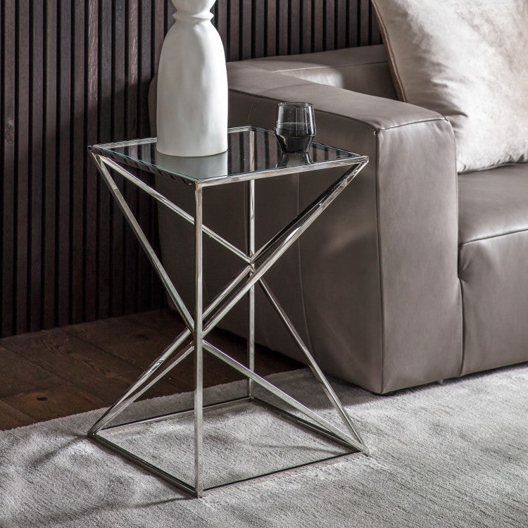 Gallery Direct Parma Silver Side Table Large