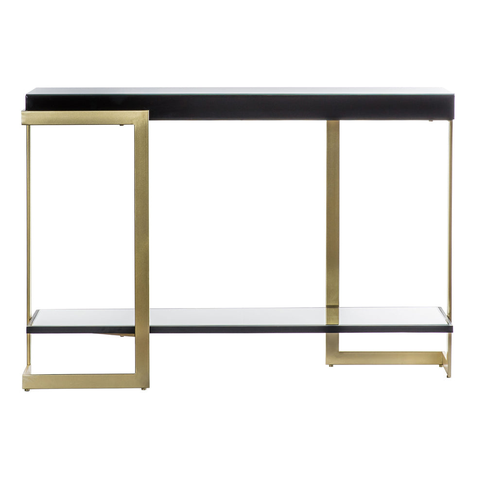 Product photograph of Gallery Interiors Ardella Black Console Table from Olivia's