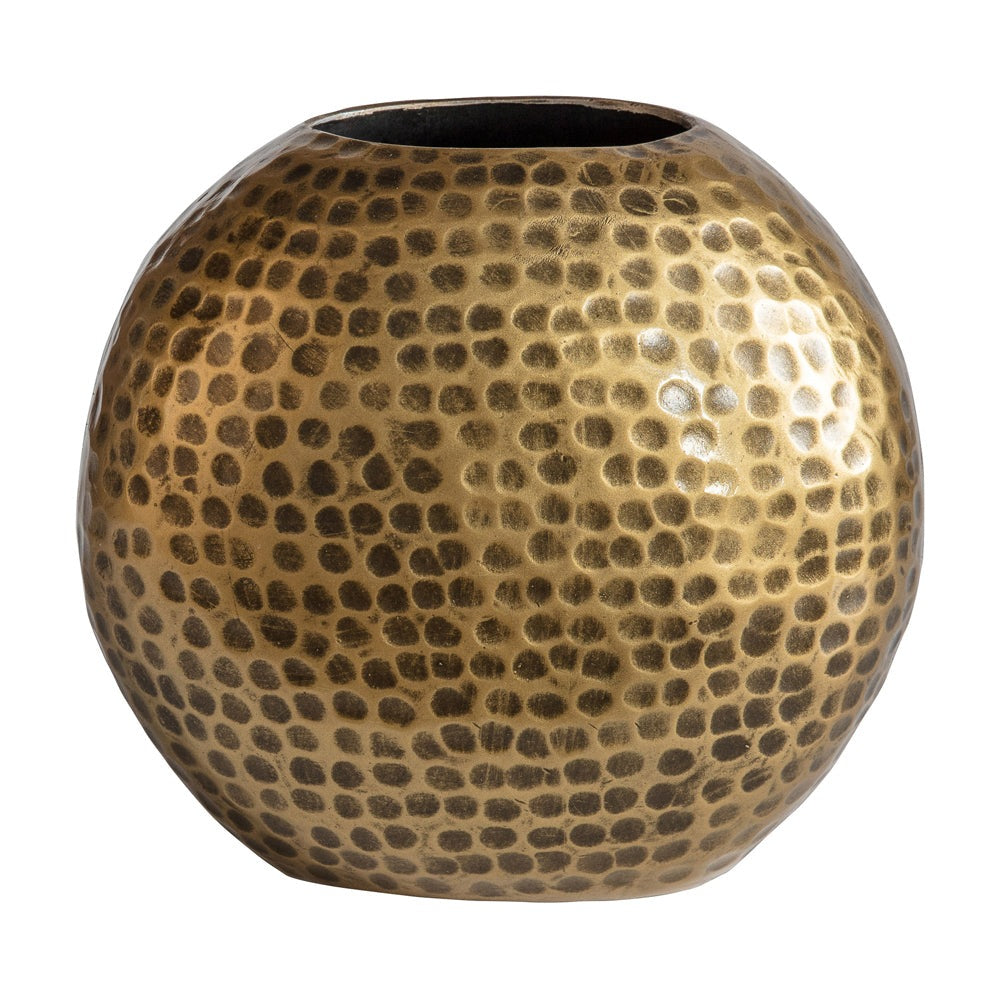 Gallery Interiors Small Juliana Vase In Antique Brass