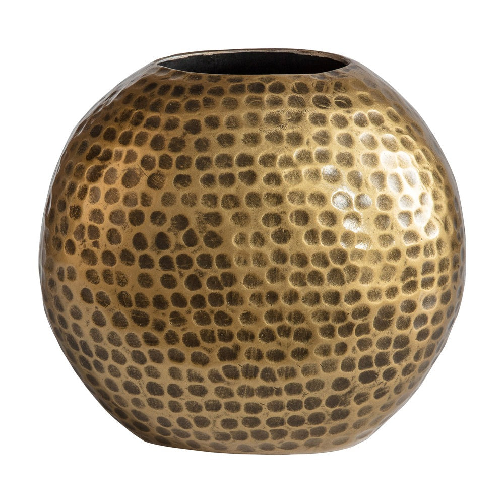 Product photograph of Gallery Interiors Small Juliana Vase In Antique Brass from Olivia's