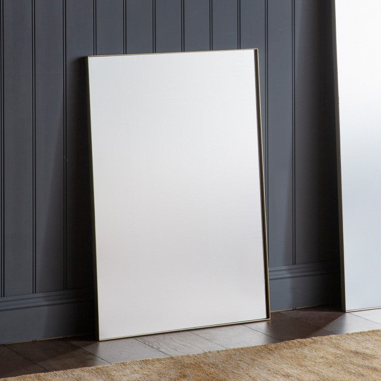 Gallery Interiors Hurston Silver Rectangle Wall Mirror