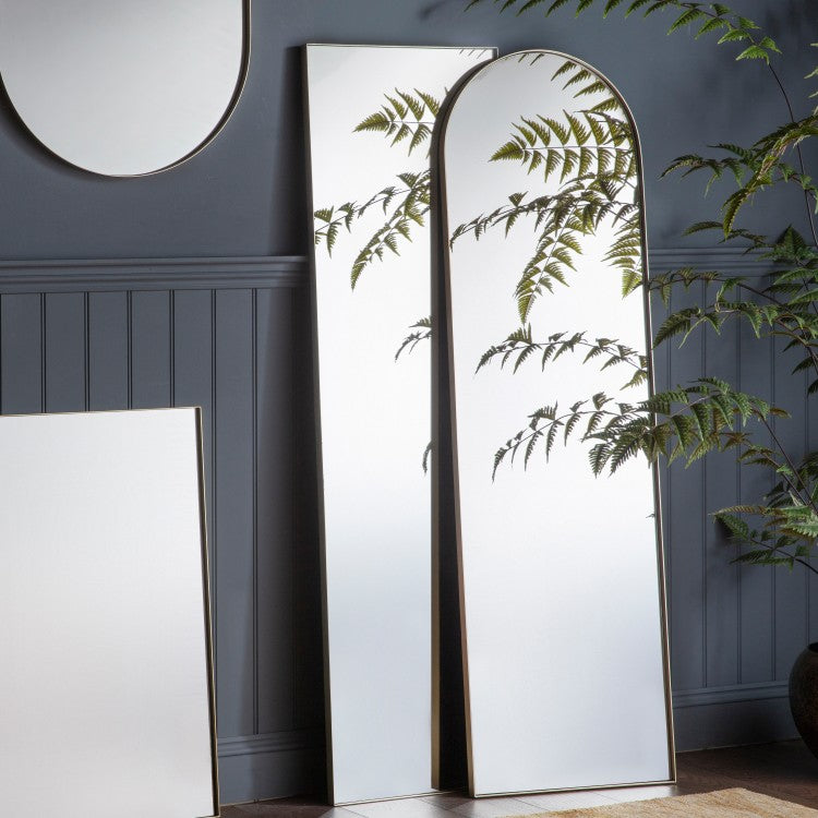 Product photograph of Gallery Interiors Hurston Silver Full Length Mirror from Olivia's