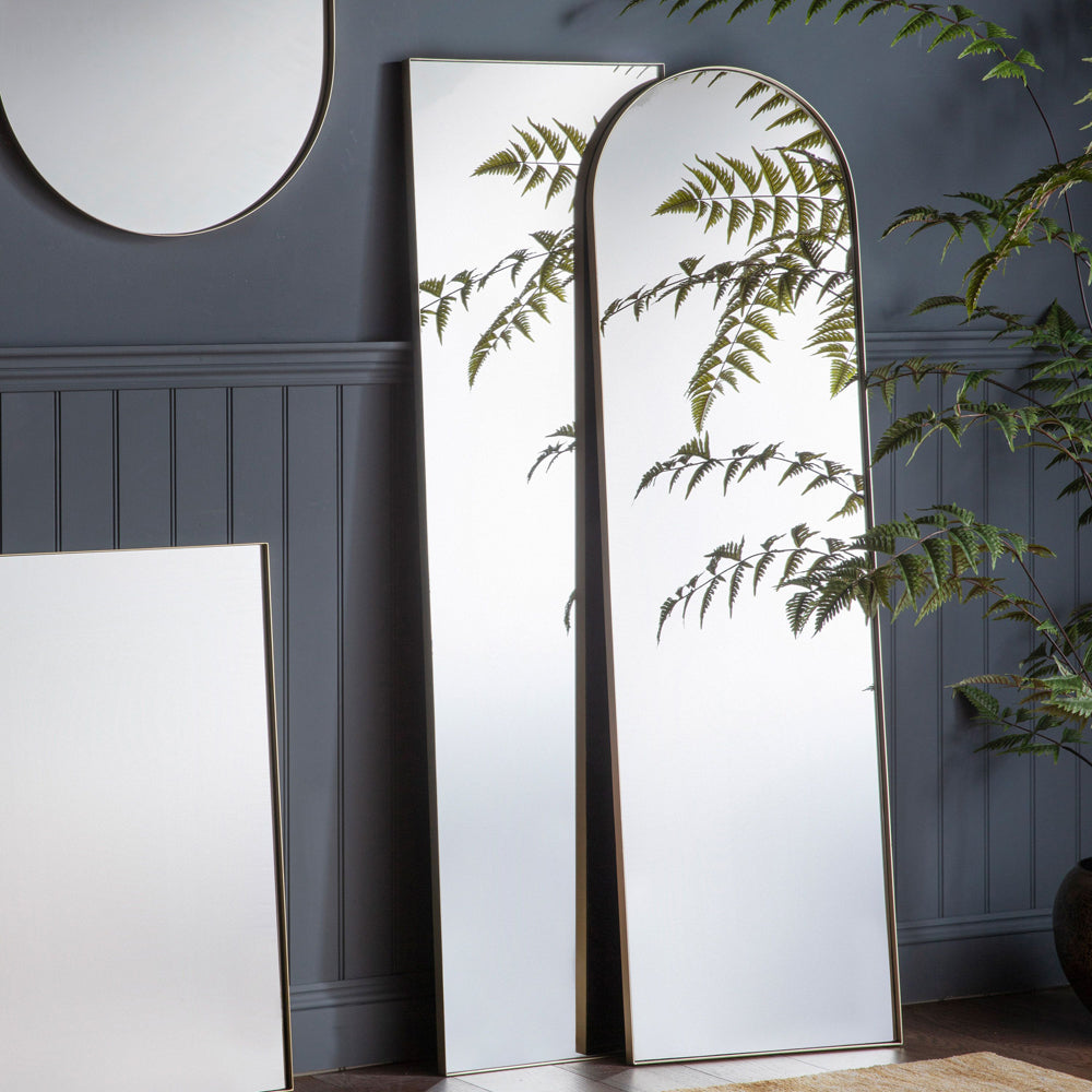 Product photograph of Gallery Interiors Hurston Silver Full Length Mirror from Olivia's.