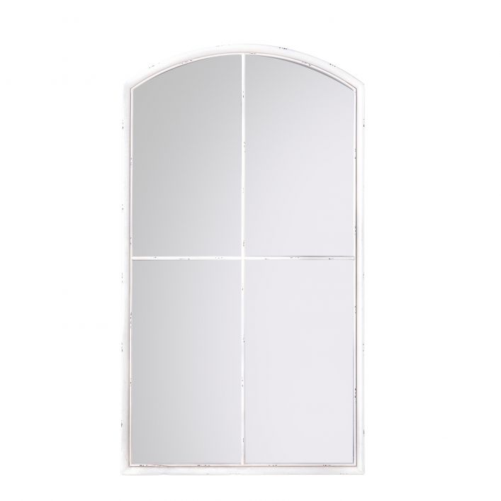 Product photograph of Gallery Interiors Horley White Full Length Mirror from Olivia's.