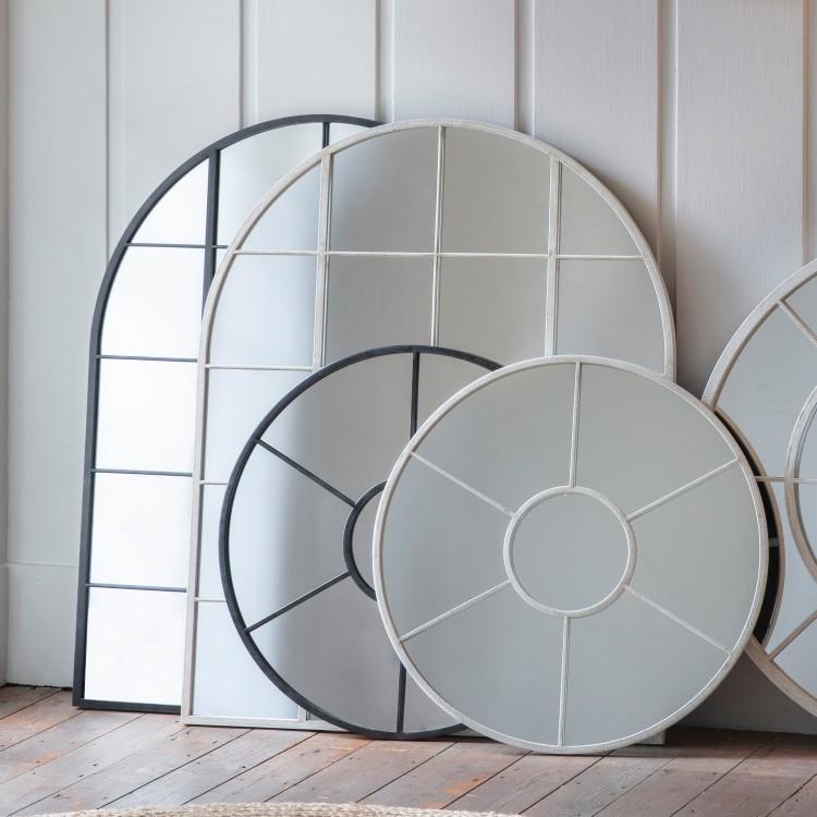 Gallery Interiors Hampstead Arch White Wall Mirror Outlet