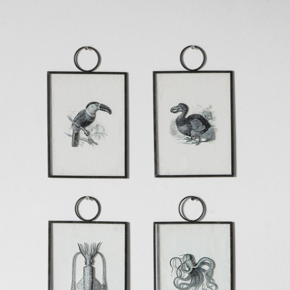 Product photograph of Gallery Interiors Set Of 2 Exotic Birds Hanging Art Wall Art from Olivia's.