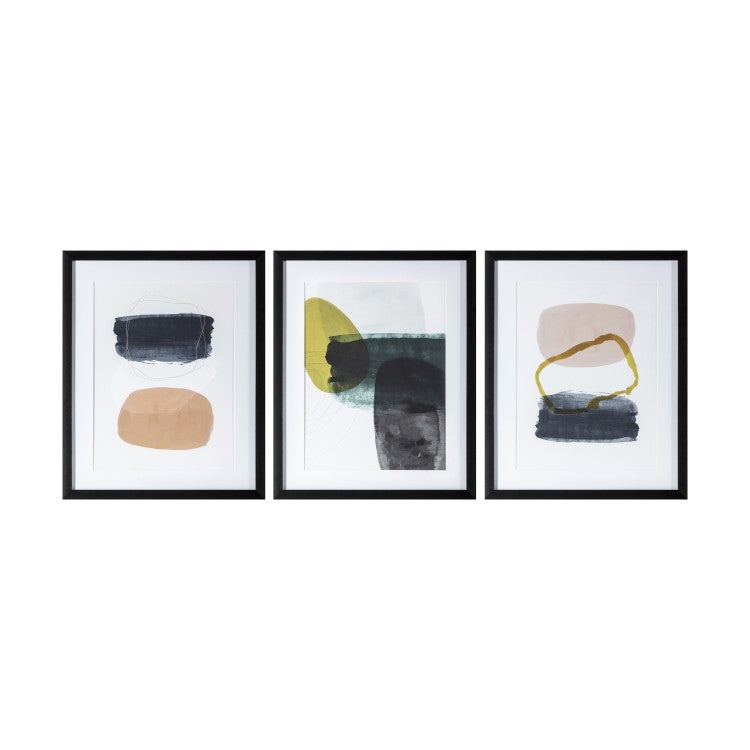 Product photograph of Gallery Interiors Set Of 3 Contempo Framed Wall Art from Olivia's