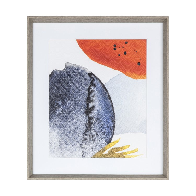 Product photograph of Gallery Interiors Overlapping Ink Abstract Framed Wall Art from Olivia's